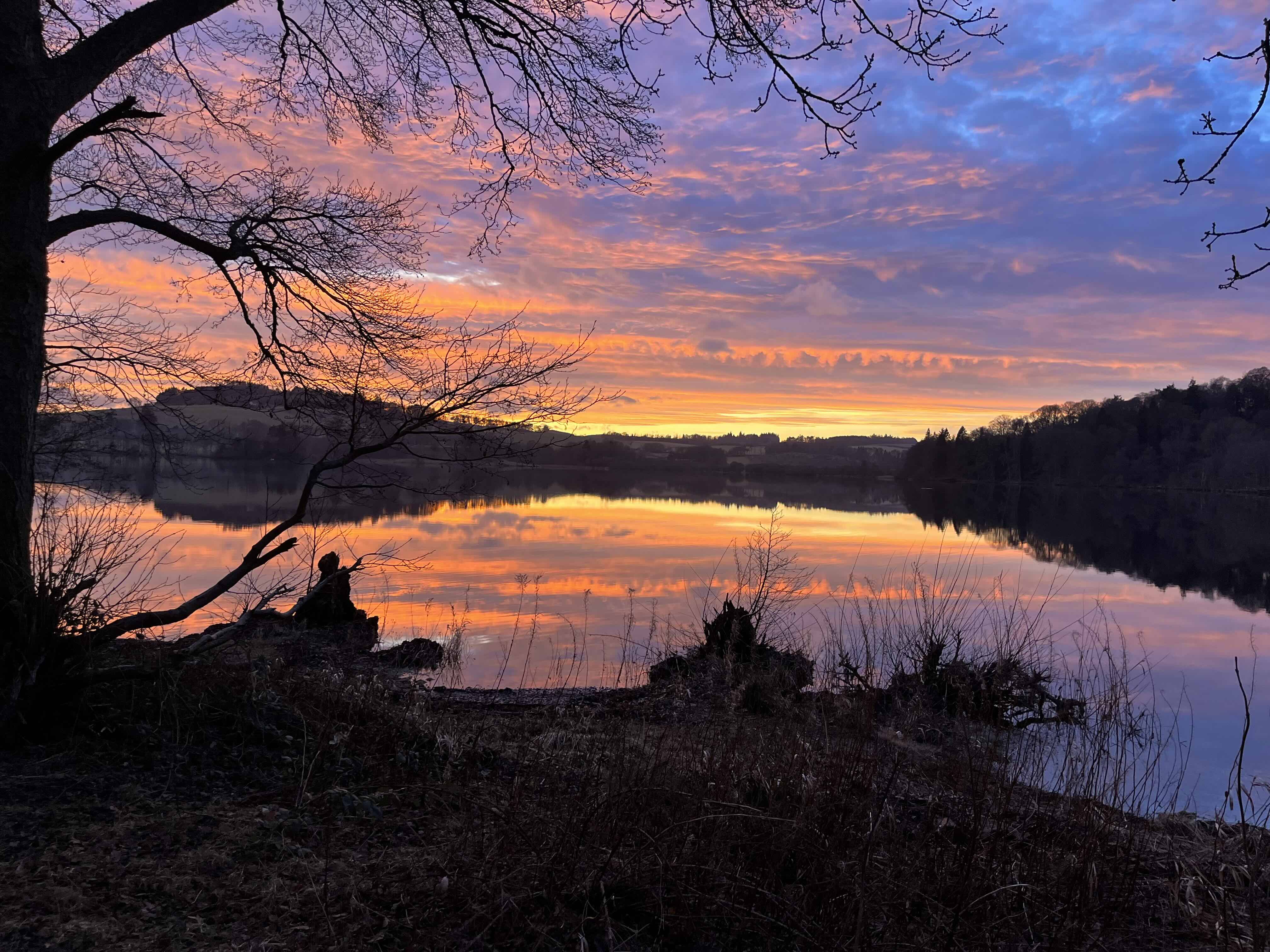 Sunset Loch Cluny